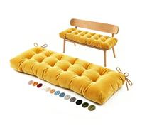 Garberson Coussin de Banc sur Mesure,Capitonné Coussin Banquette Fenêtre | Coussin d'Assise Personnalisé Intérieur & Extérieur pour coin lecture, balcon, terrasse, canapé palette,épaisse(Cord,12cm)