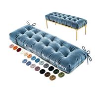 Garberson Coussin de Banc sur Mesure,Capitonné Coussin Banquette Fenêtre | Coussin d'Assise Personnalisé Intérieur & Extérieur pour coin lecture, balcon, terrasse, canapé palette,épaisse(Velours,8cm)