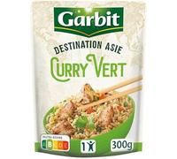 GARBIT Destination d'Asie Riz au curry vert et poulet micro-ondes 300 g