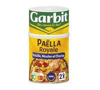 GARBIT - Paëlla Royale Saveurs Méditerranéennes, Plat Cuisiné Volaille et Fruit de Mer, 940g - Lot de 3