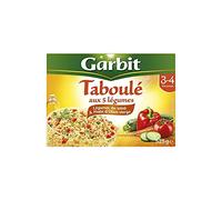 GARBIT - TABOULÉ AUX 5 LÉGUMES - PLAT CUISINÉ 3/4 PERSONNES 525G - LOT DE 4