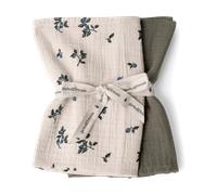 Garbo&Friends Couverture petite Blueberry Muslin 2 Pièces 60x60 cm