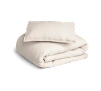 Garbo&Friends Housse de couette et taie d'oreiller Eggshell Muslin junior 100x130 cm/35x55 cm