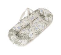 Garbo&Friends Nid pour bébé matelassé en satin bleu Plumbago 43x87x16cm