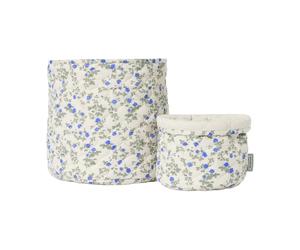 Garbo&Friends Panier matelassé Dainty Satin. 2 pièces Ø20x20 cm + Ø30x30 cm