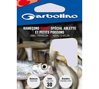 Garbolino HAMECON Monte Rouge Special ABLETTE ET Petits Poissons - par 10-10, Rouge, N°20, 8/100, 30