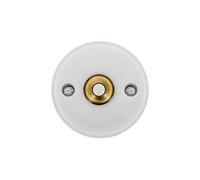 - GARBY - Bouton Poussoir Porcelaine Blanche 10A-250V Réf. 30310173