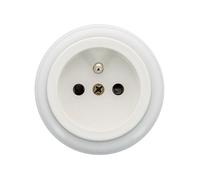 GARBY - Prise avec terre Porcelaine Blanche 16A-250V Réf. 30208173