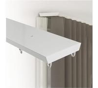 GArcan Rail de Rideau de Plafond pour Rideaux - Double Rail Robuste - pour Rideaux, tentures, séparateurs de pièce, Chambre, Balcon, Bureau (Couleur : Blanc, Taille : 5 m)