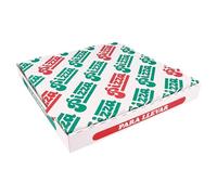 García de Pou 100 Unités - Boîtes Pizza Thepack 330 g/m2, 29 x 29 x 3,8 cm Blanc Carton Ondulé Microcanal