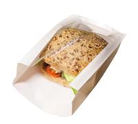 García de Pou 100 Unités - Sachets avec Fenêtre Pack delicatessen 50 g/m2, + 15 PP 9+5 x 17 cm Blanc Kraft