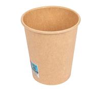 García de Pou 1000 Unités - Gobelets Boissons Chaudes 1 Paroi 240 ml 280 plus 18 Pe g/m2, Ø 8/5,6 x 9,2 cm Marron Carton