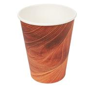 García de Pou 1000 Unités - Gobelets Boissons Chaudes 1 Paroi 'Arizona' 480 ml 300 plus 18 Pe g/m2, Ø 9/6 x 13,2 cm Marron Carton