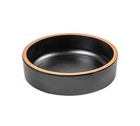 García de Pou 12 Unités - Assiettes Creuses Asami Ware 260 ml 11,7 x 3,6 cm Noir Mélamine