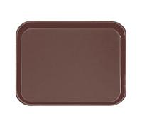 García de Pou 12 Unités - Plateau Anti-Dérapant Rectangulaire 51 x 38 cm Marron Pp