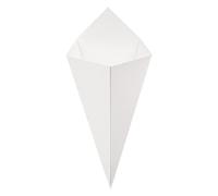 García de Pou 200 Unités - Cornets Frites Thepack 250 g 230 g/m2, 15,7 x 26,8 cm Blanc Carton Ondulé Nano-Micro