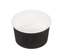 García de Pou 2000 Unités - Pots à Glaces 180 ml 250 + 18Pe g/m2, 8,7 x 5,2 cm Noir Carton