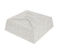 García de Pou 25 Unités - Boîtes Gâteaux Carrées Thepack deco 250 g/m2, 30 x 30 x 10 cm Blanc Carton Ondulé Nano-Micro