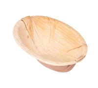 García de Pou 25 Unités - Bol Ovale Courbe 'Areca' 110 ml 12 x 8,6 x 5 cm Naturel Areca