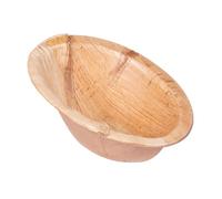 García de Pou 25 Unités - Bol Ovale Courbe Areca 70 ml 10 x 7,2 x 4,8 cm Naturel Areca