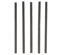 García de Pou - 250 unité Pailles Droites Cocktail Ø0,60X14 Cm Noir Papier