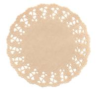 García de Pou 250 Unités - Dentelles Rondes Ajourées 40 g/m2, 24 cm Naturel Kraft