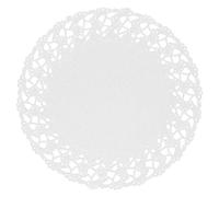 García de Pou 250 Unités - Dentelles Rondes Ajourées 54 g/m2, 14 cm Blanc Papier