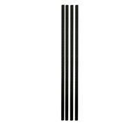 García de Pou 250 Unités - Pailles Droites Paper 0,60 x 25 cm Noir Papier