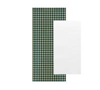 García de Pou 300 Unités - Serviettes Blanches Emb, Airlaid 40 x 32 cm Just In Time Closed 40 + 10Pe g/m2, 11 x 25 cm Bleu Vichy Kraft Vergé