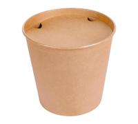 García de Pou 40 Unités - Containers Poulet + Couvercles 5100 ml 337 + 18Pe g/m2, 22/16,3 x 20,9 cm Naturel Kraft