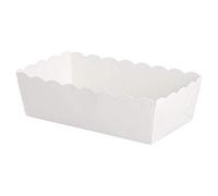 García de Pou 4000 Unités - deli-Barquettes 210 plus 15 Pe g/m2, 9 x 5 x 3,2 cm Blanc Carton