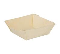 García de Pou 50 Unités - Barquettes Carrées 40 ml 5,5 x 5,5 x 2 cm Naturel Bois