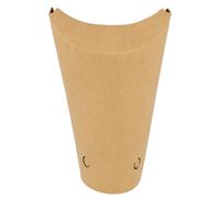 García de Pou 50 Unités - Gobelets à Frites avec Fermeture 26 oz - 780 ml 275 + 25Pe g/m2, 11 x 15,7 cm Marron Carton