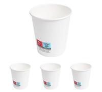 García de Pou 50 Unités - Gobelets Boissons Chaudes 1 Paroi 180 ml 260 plus 18 Pe g/m2, Ø 7,2/5,3 x 7,8 cm Blanc Carton (Lot de 4)