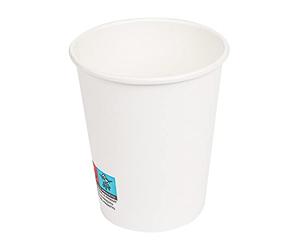 García de Pou 50 Unités - Gobelets Boissons Chaudes 1 Paroi 240 ml 280 plus 18 Pe g/m2, Ø 8/5,6 x 9,2 cm Blanc Carton