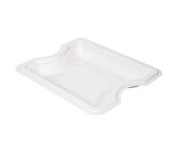 García de Pou 50 Unités - Plateau Intermédiaire pour Référence 253, 80 'Bionic' 21 x 16,5 x 2,7 cm Blanc Bagasse