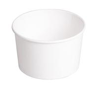 García de Pou 500 Unités - Pots Saladiers 480 ml 300 + 18 Pe g/m2, 11,1/9,5 x 7 cm Blanc Carton