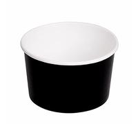 García de Pou 500 Unités - Pots Saladiers 480 ml 300 + 18 Pe g/m2, 11,1/9,5 x 7 cm Noir Carton
