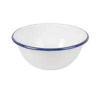 García de Pou 6 unités - Bols 'Enamelware' 1000 ml Ø 18,5 x 7,5 cm Blanc Fer émaillé