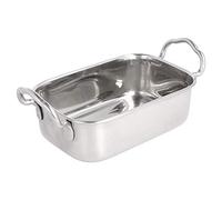 García de Pou 6 Unités - Mini Bacs avec Anses Artinox 14,5 x 9,5 x 4,5 cm Argente Inox