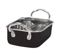 García de Pou 6 Unités - Mini Bacs avec Anses Artinox 14,5 x 9,5 x 4,5 cm Noir Inox