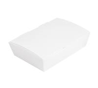 García de Pou 60 Unités - Boîtes Lunch Box Couvercles Thepack 1000 ml (32 oz) 230 g/m2, 20,5 x 14,6 x 5 cm Blanc Carton Ondulé Nano-Micro