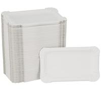 Garcia de Pou AC0915 Set de 50 Assiettes carton 9x15 cm, Carton, blanc, 35.5 x 30 x 31.5 cm