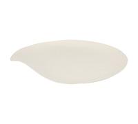 Garcia de Pou APUWR16 Set de 50 Assiettes pulpe Wave rondes 16 cm, Pulpe de canne à sucre, blanc, 35.5 x 19.5 x 17 cm