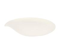 Garcia de Pou APUWR23 Set de 50 Assiettes pulpe Wave rondes 23 cm, Pulpe de canne à sucre, blanc, 26.13 x 25.25 x 16.489999999999998 cm