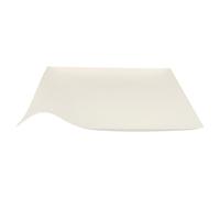Garcia de Pou APUWS24 Set de 50 Assiettes pulpe Wave carrées 24 cm, Pulpe de canne à sucre, blanc, 33.5 x 24 x 33.5 cm