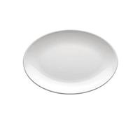 García de pou Assiette Ovale 23X16 Cm Blanc Melanine - 72 unités