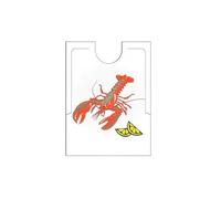 Garcia de pou Bavoirs Homard Pour Adulte 38,3X48 Cm Blanc Pehd - 500 unités