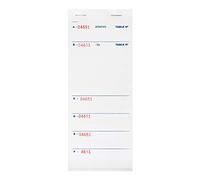 García de pou Bloc Commandes ''Brasserie'' 6 Bons 10X21 Cm Blanc Papier - 10 unités