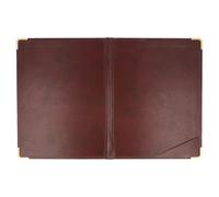 García de pou Calepin Pour Additions 16,5X22,5 Cm Bordeaux Cuir - 1 unités